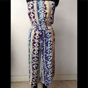 NWT printed jumpsuit